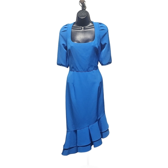 BLACK HALO Evelyn Sheath Dress in Blue, Size 10 - Picture 2 of 5